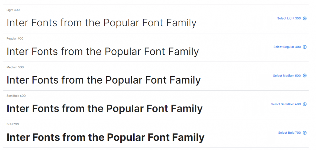 Inter Font