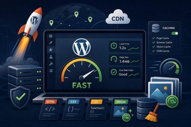 WordPress website health check – speed, caching and performance
