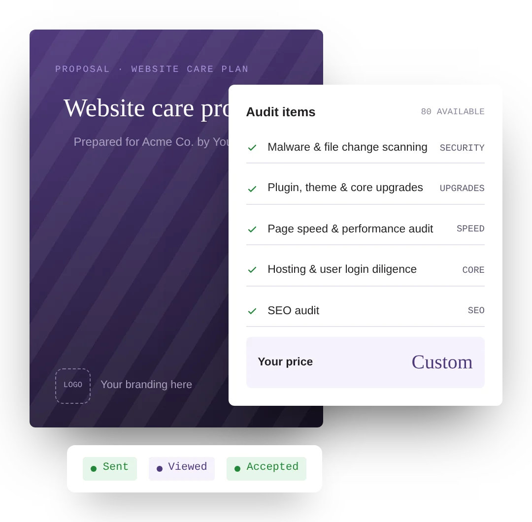 WordPromise proposal builder illustration